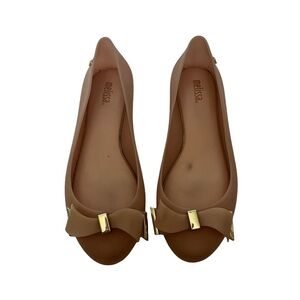 Melissa space love bow ballet jelly flats